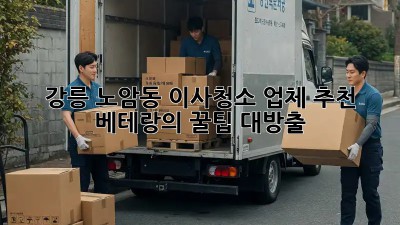 강릉 노암동 이사청소 업체 추천: 베테랑의 꿀팁 대방출! ✨