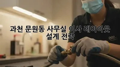 과천 문원동 사무실 이사? 레이아웃 설계 전략!